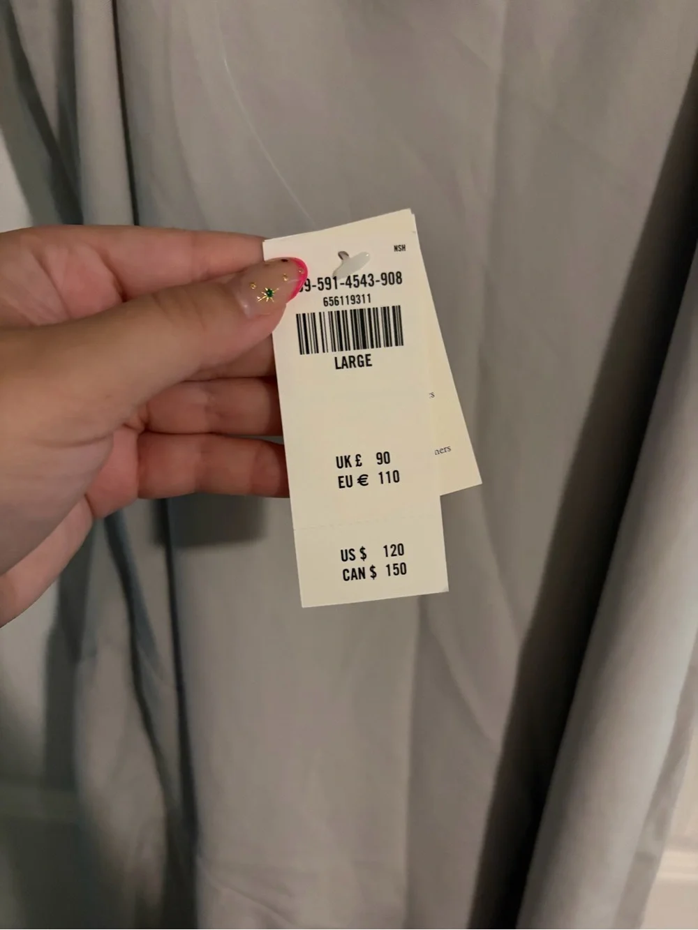 NWT Abercrombie Light Gray Maxi Slip Dress